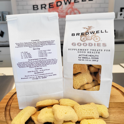 Bredwell Goodies - Active Health Treats - Small Dogs | Label