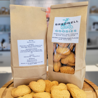Bredwell Goodies - Indulgent Treats - Double Cheeseburger | Label