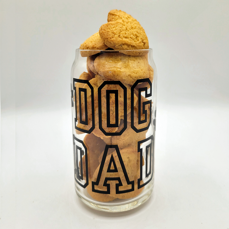 Bredwell Dog Dad Set - Beer Glass and Double Cheeseburger Treats (6 oz)