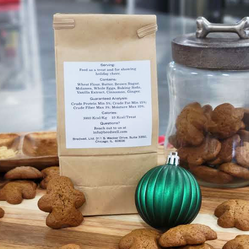 Bredwell Goodies - Holiday Treats - Gingerbread (6 oz) | Ingredients Label