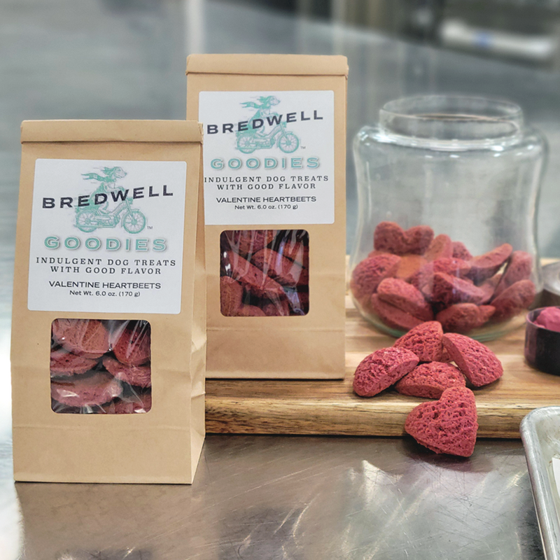 Bredwell Goodies - Valentine Heart Beets Dog Treats (6 oz) | Kitchen