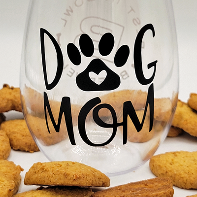 Bredwell Dog Mom Set - Wine Glass and Double Cheeseburger Treats (6 oz) | Zoom